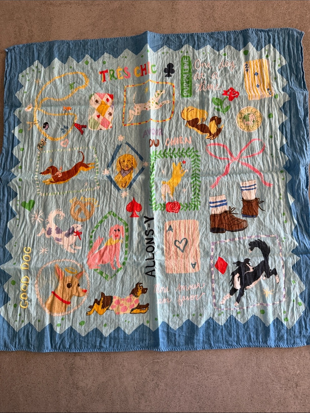 Dog Print bandanna